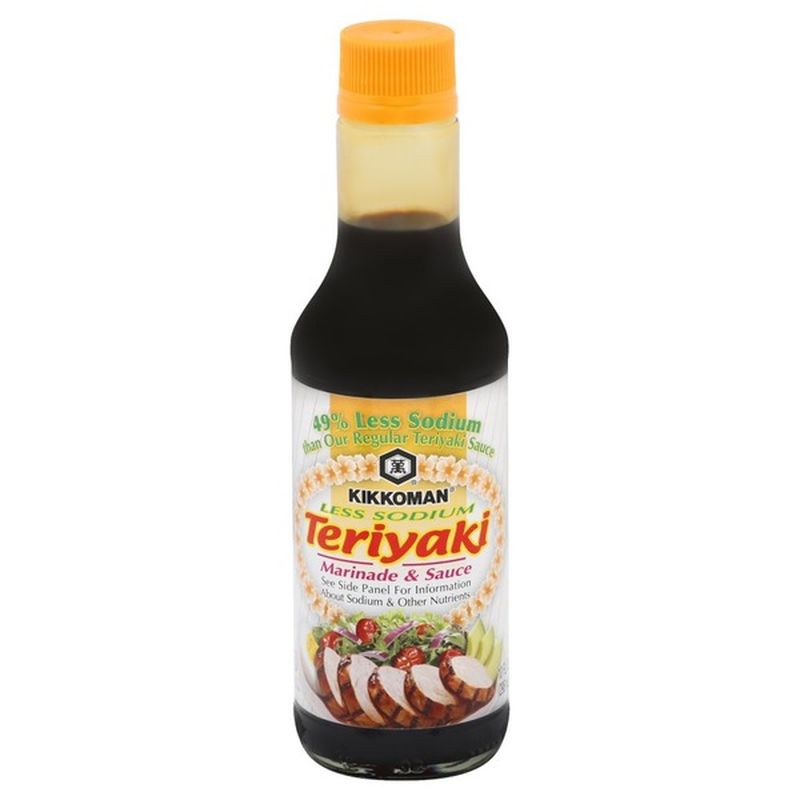 Kikkoman Less Sodium Teriyaki Marinade & Sauce (10 fl oz) Instacart