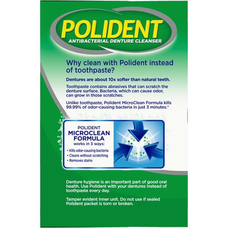 Polident Denture Cleanser (120 ct) Instacart