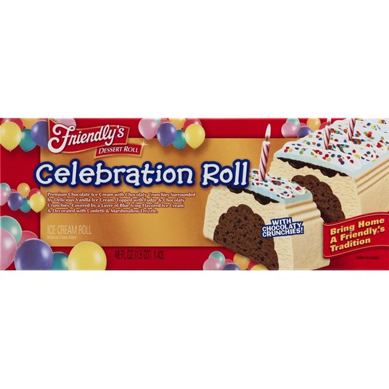 Friendly's Ice Cream Roll, Celebration Roll (48 oz) Instacart