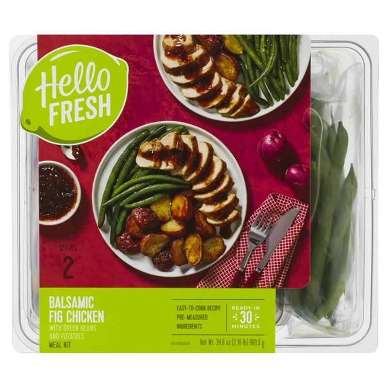 Hellofresh Hello Fresh Meal Kit Balsamic Fig Chicken With Green Beans And Potatoes 34 6 Oz Instacart
