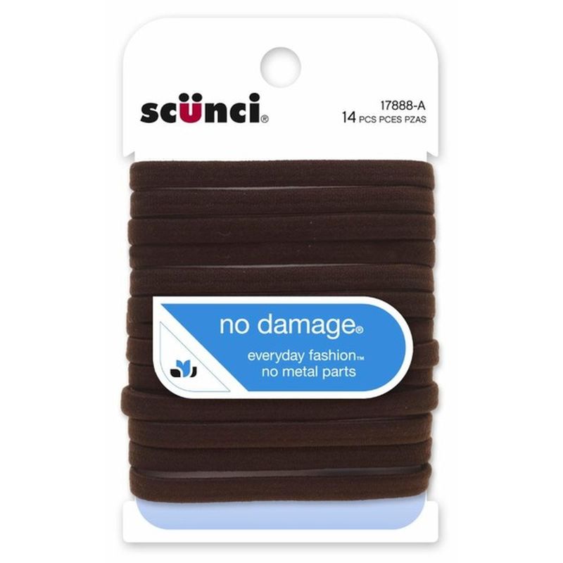 Scunci Brown Firm No Damage Ponytailer