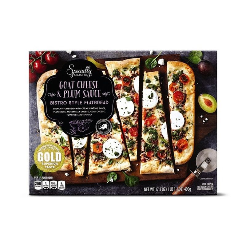 Specially Selected Spinach, Goat Cheese & Plum Sauce Flatbread
