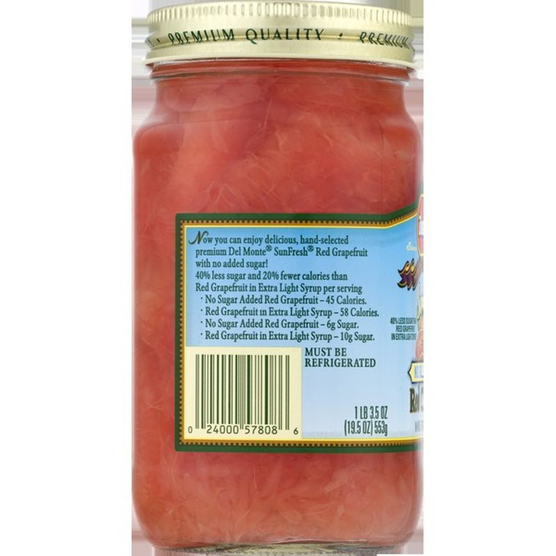 Del Monte Red Grapefruit, in Water (19.5 oz) - Instacart