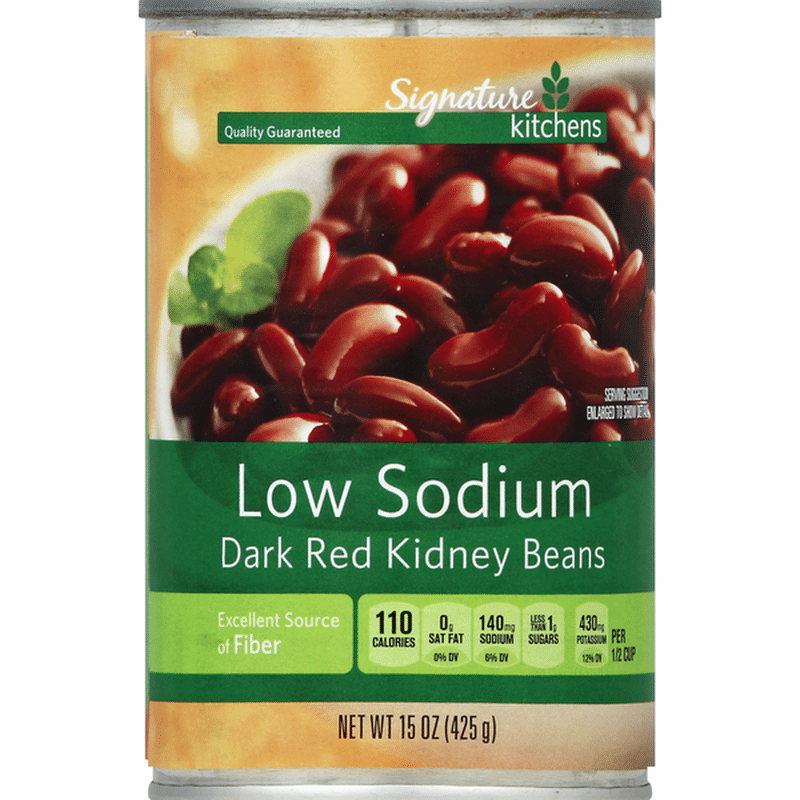 Signature Kitchens Kidney Beans, Dark Red, Low Sodium (15 oz) Instacart