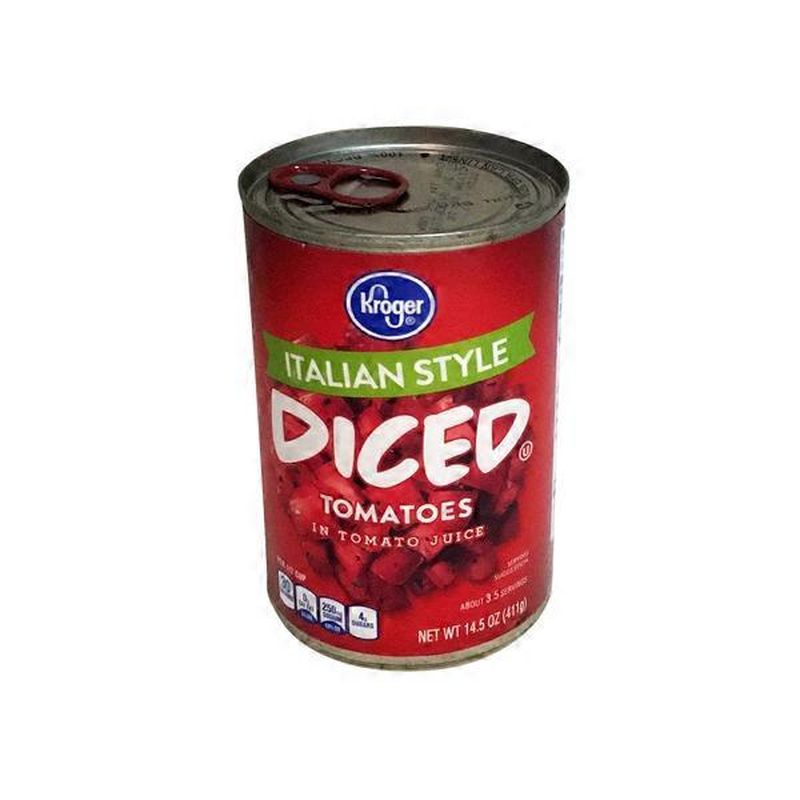 Kroger Tomatoes Peeled Diced Italian Style (14.5 oz) Instacart