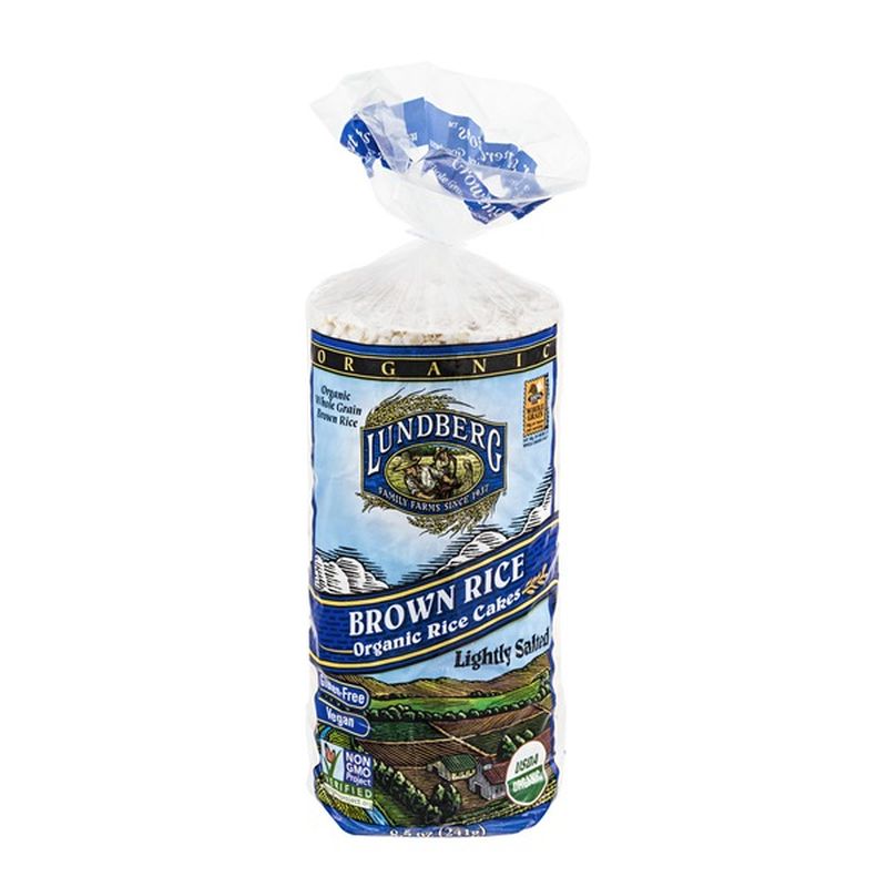Lundberg Family Farms Brown Rice Organic Rice Cakes Lightly Salted (8.5