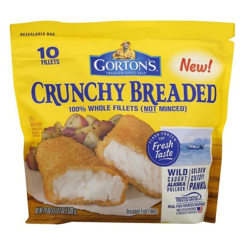 Gorton's Crunchy Breaded Fish Fillets (19 oz) from Publix Instacart