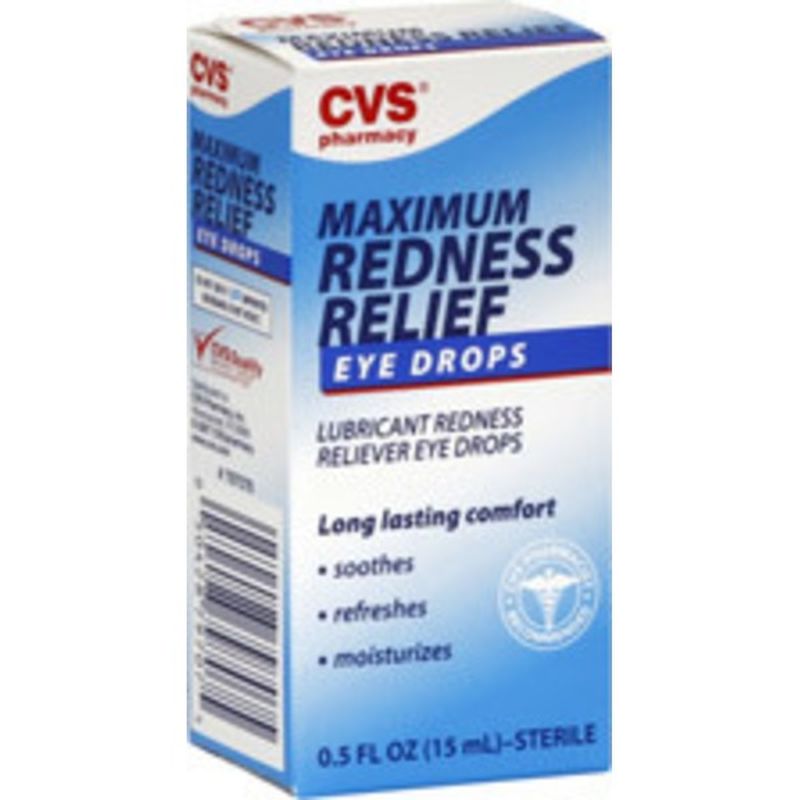 CVS Pharmacy Maximum Redness Relief Eye Drops (0.5 oz) Instacart