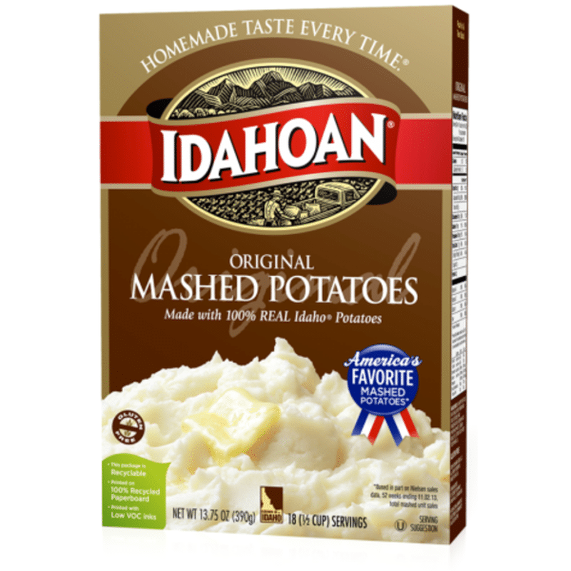 Idahoan Instant Mashed Potatoes (13.75 oz) Instacart