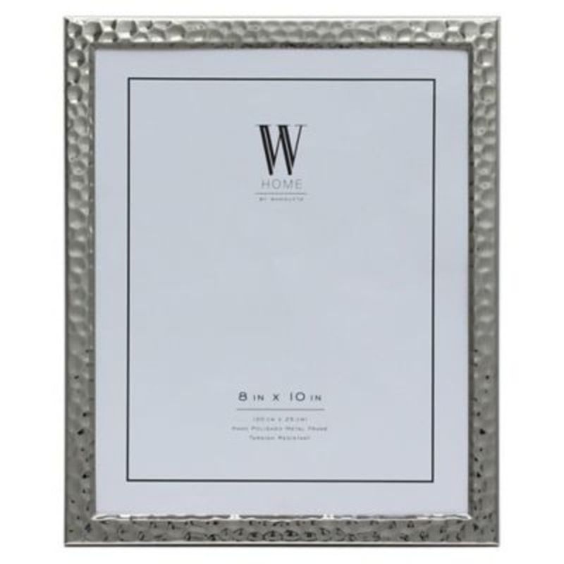 W Home 8" x 10" Hammered Picture Frame in Silver (each) Instacart