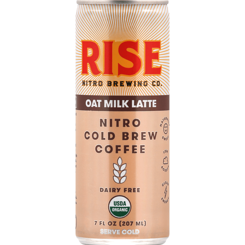 Rise Coffee, Oat Milk Latte, Nitro Cold Brew (7 oz) Instacart