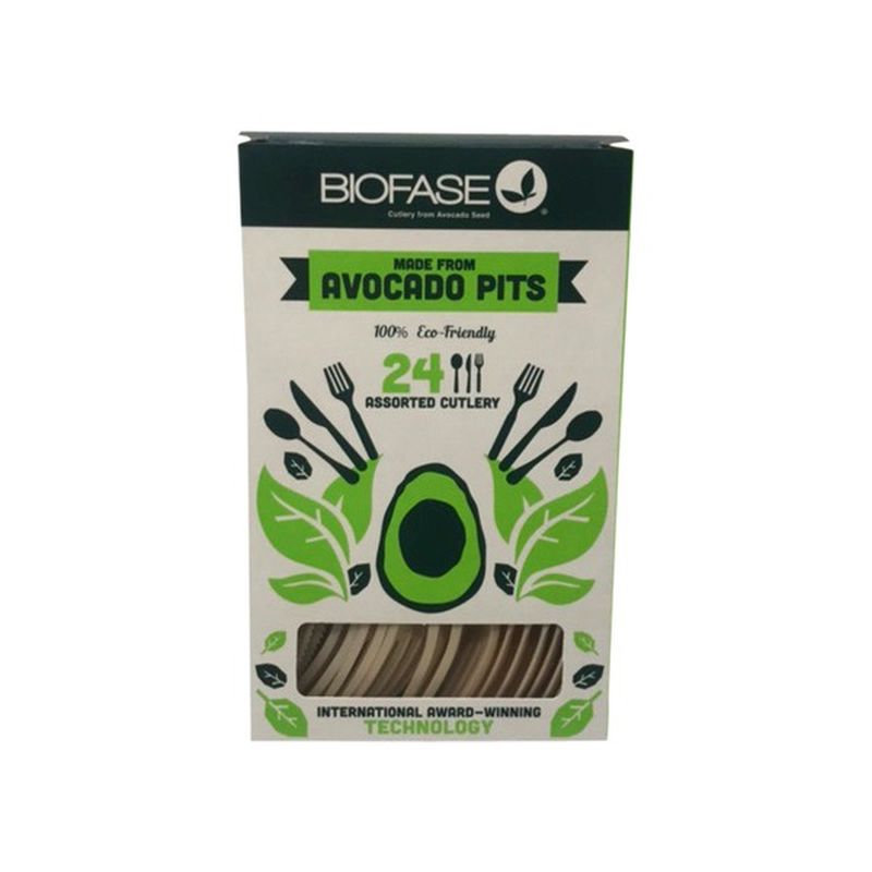 Biofase Cutlery, Assorted, Avocado Seed, Premium (24 each) Instacart