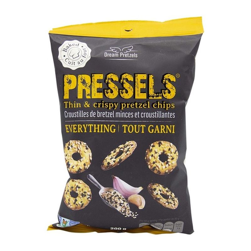 Dream Pretzels All Natural Pressels Pretzel Chips Everything (7.1 oz