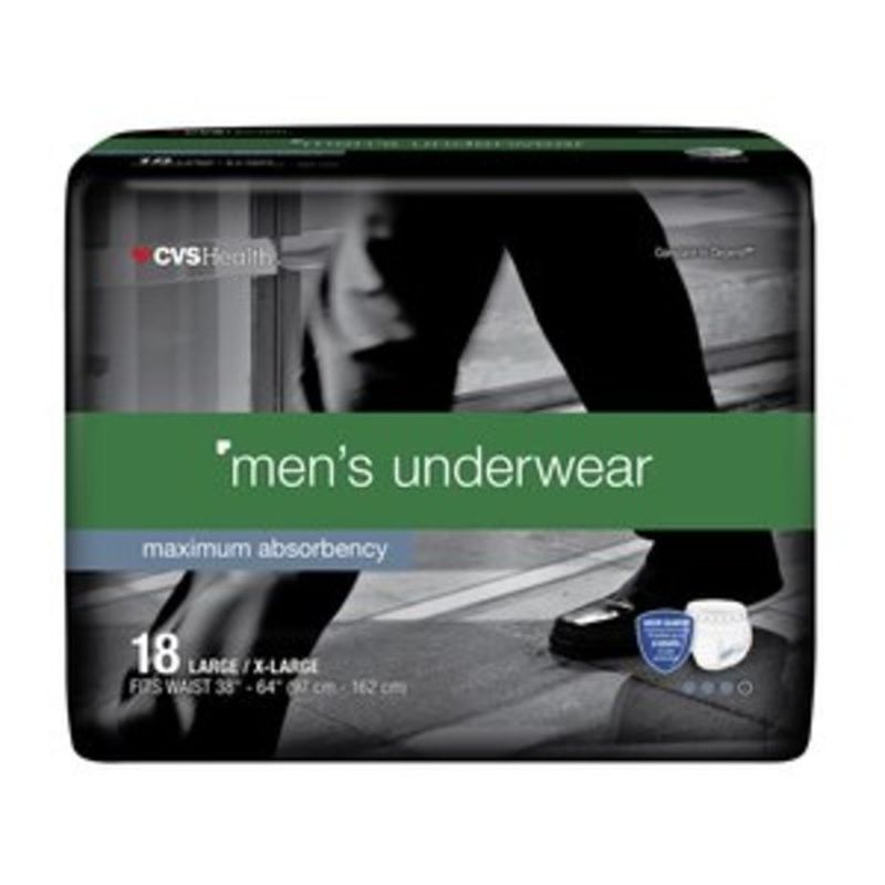 CVS Pharmacy LargeExtra Large Maximum Absorbency Men's Underwear (18 ct) Instacart