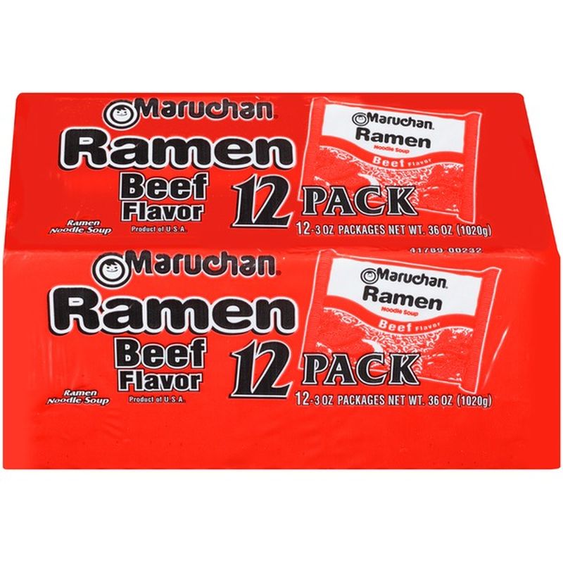 Maruchan Beef Flavor Ramen Noodle Soup (12 each) from ALDI Instacart