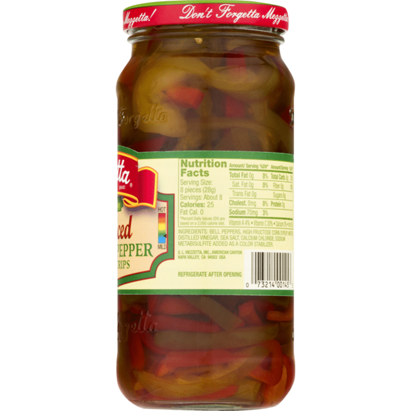 Mezzetta Deli Sliced Sweet Bell Pepper Sandwich Strips 16 Fl Oz Instacart