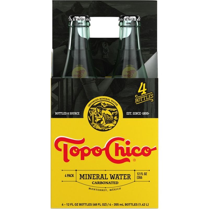 Topo Chico Mineral Water Glass Bottles (12 oz) - Instacart