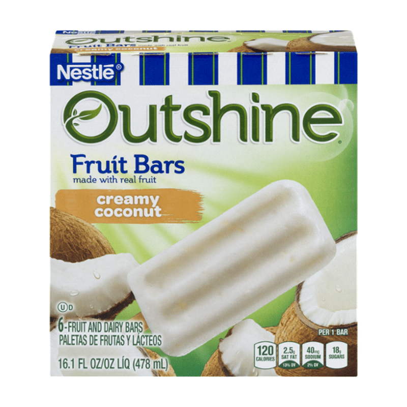 Outshine Creamy Coconut Fruit and Dairy Bars (6 ct) from Giant Food