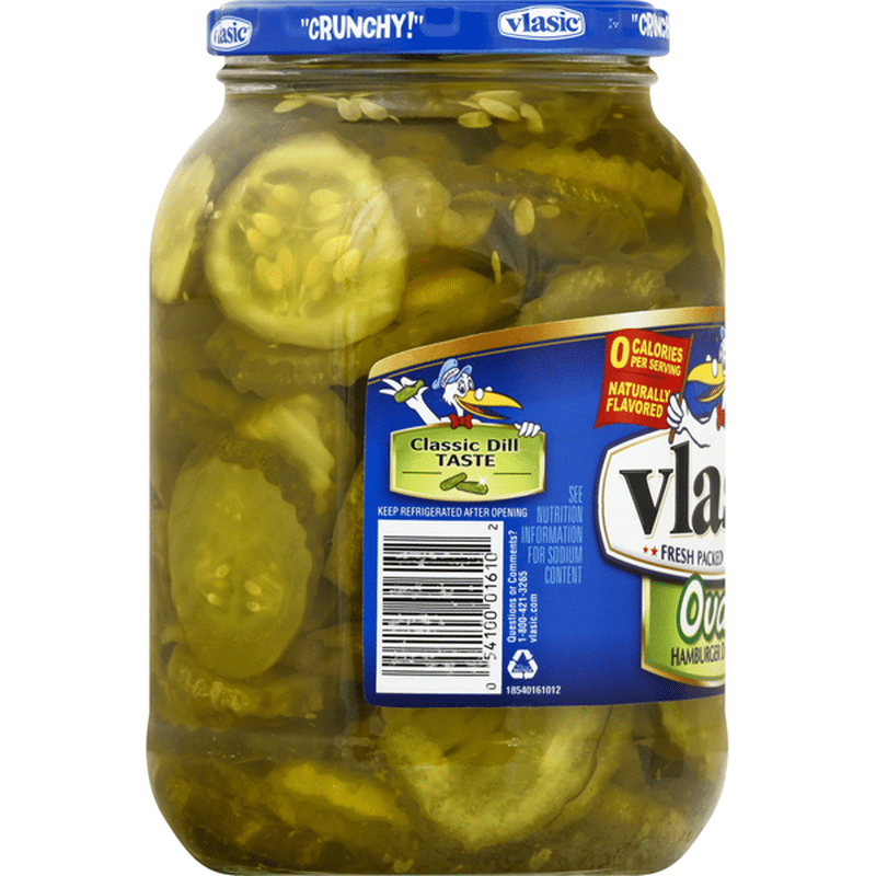 Vlasic Pickle Chips, Hamburger Dill, Ovals (46 oz) Instacart