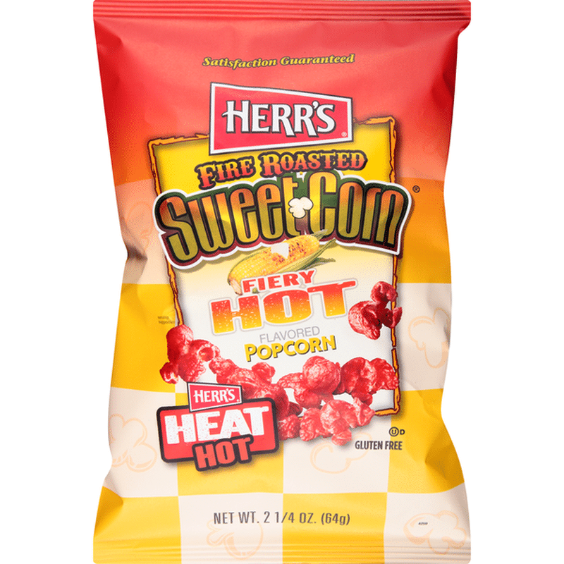 Herr's Popcorn, Hot Fiery Flavored, Fire Roasted Sweet Corn (2.25 oz) Instacart