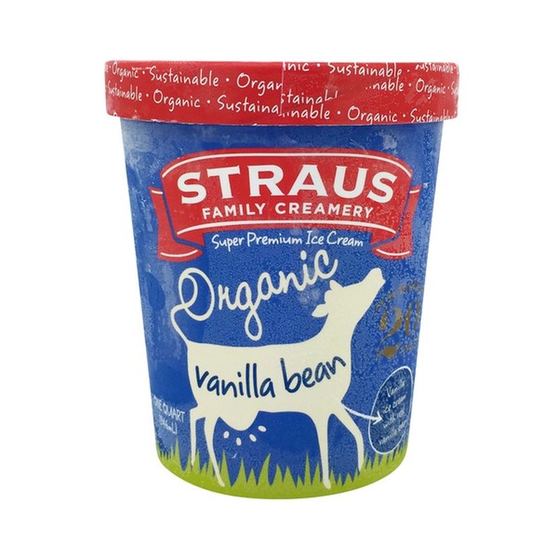 Straus Family Creamery Organic Vanilla Bean Ice Cream (1 qt) Instacart