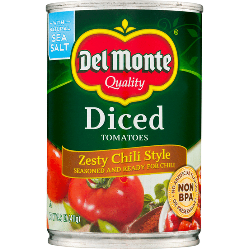 Del Monte Tomatoes, Zesty Chili Style, Diced (14.5 oz) Instacart