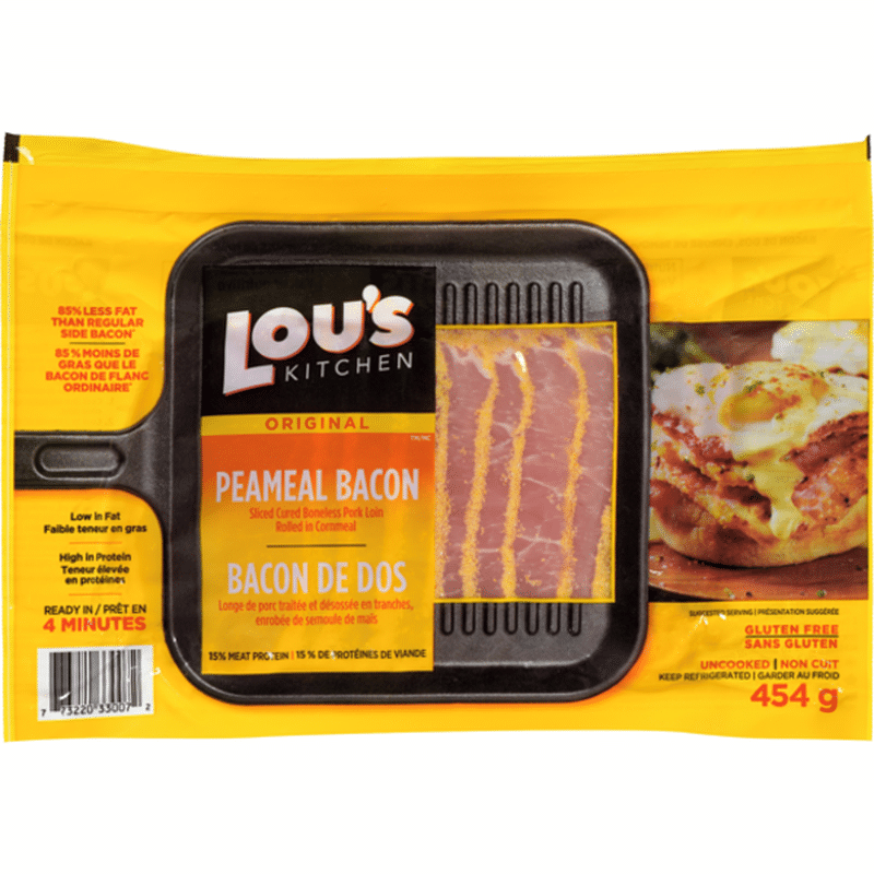 Lou's Peameal Bacon Of Canada (454 g) Instacart