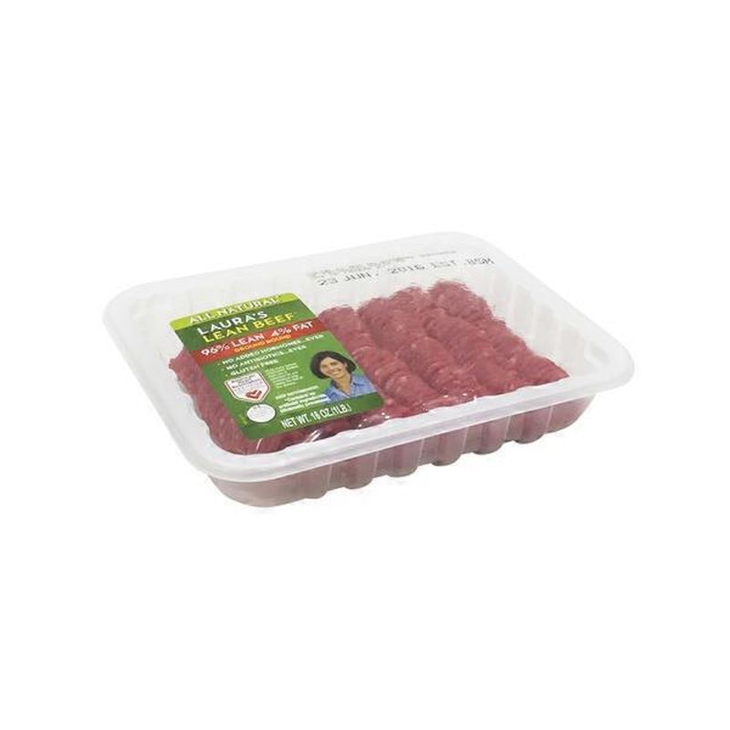 Laura's Lean Beef Ground Round, 96 Lean (16 oz) Instacart