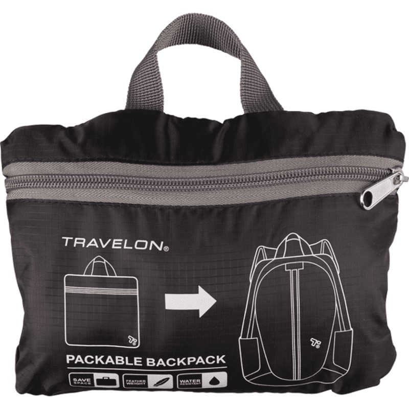 Travelon One Size Black Packable Backpack Each Instacart