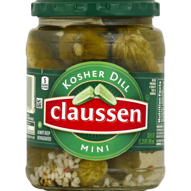 Claussen Kosher Dill Mini Pickles (20 fl oz) - Instacart