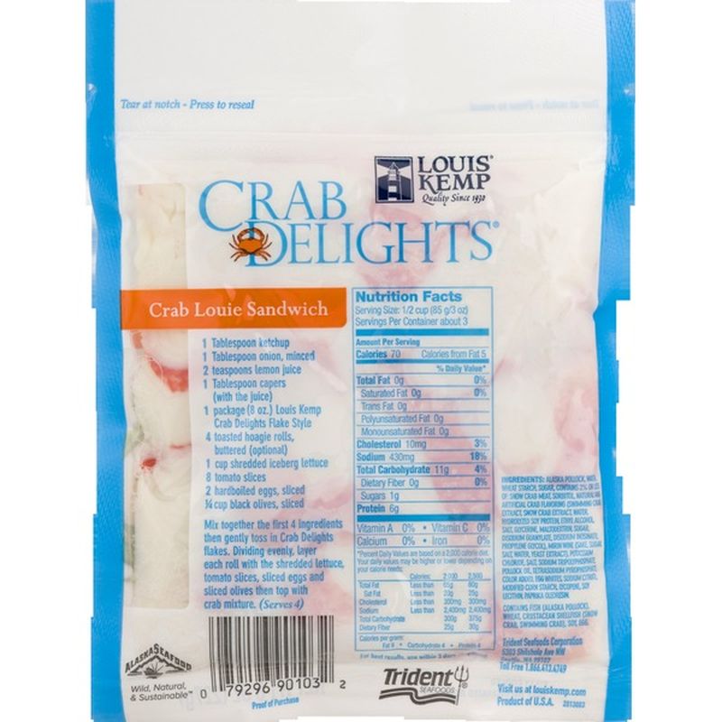 Louis Kemp Crab Delights, Flake Style (8 oz) from Safeway Instacart