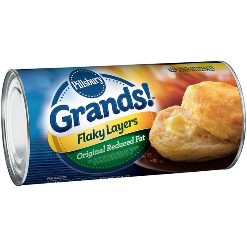 Pillsbury Grands! Flaky Layers Original Reduced Fat Biscuits (16.3 oz ...