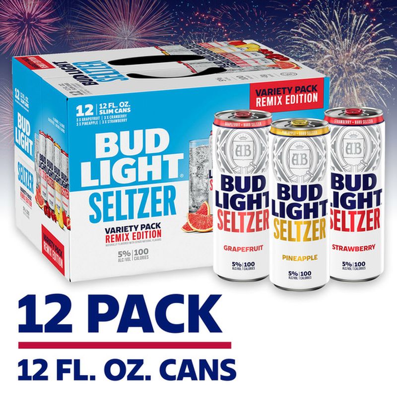 Bud Light Hard Seltzer Iced Tea Variety Pack, Slim Cans (12 oz) Instacart