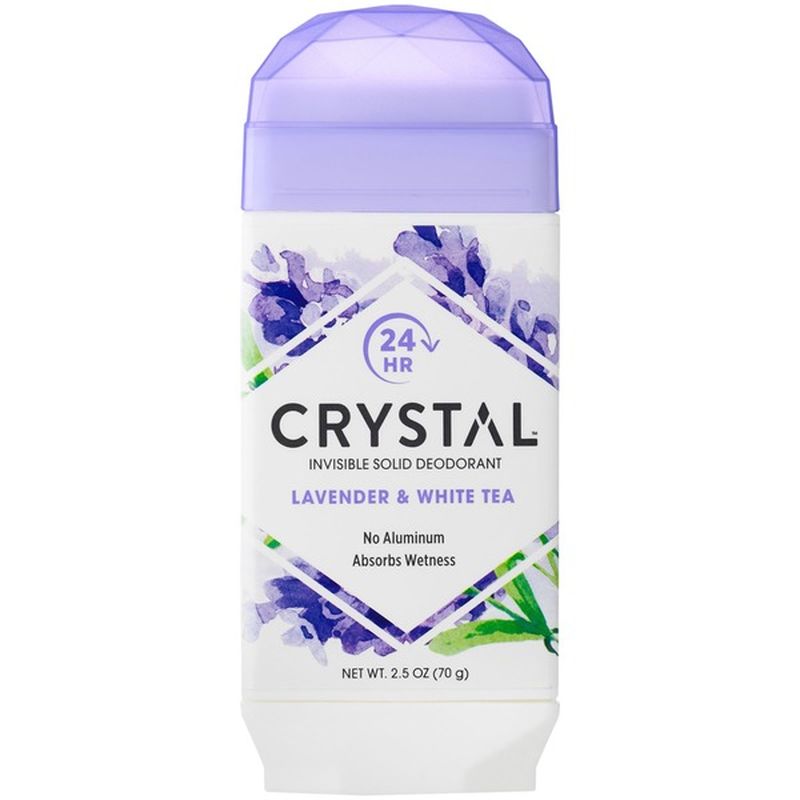 Crystal Lavender & White Tea Invisible Solid Deodorant (2.5 oz) Instacart