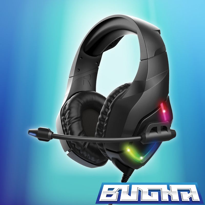 Five Below Bugha Limited Edition Black LED Gaming Headset With Boom Mic ...