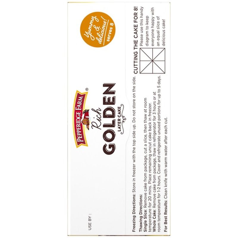 Pepperidge Farm® Frozen Rich Golden Layer Cake (19.6 oz