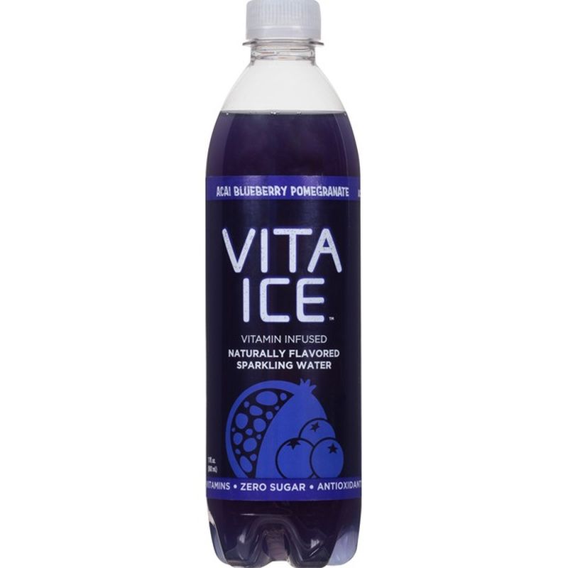 Vita Ice Sparkling Water, Acai Blueberry Pomegranate (17 oz) Instacart