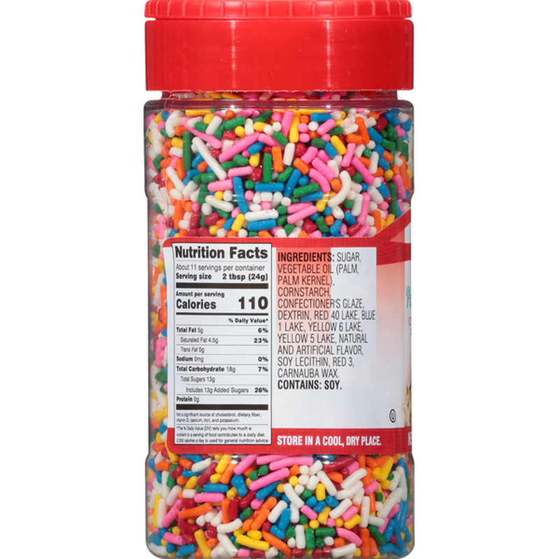 Betty Crocker Ice Cream Sprinkles, Rainbow Jimmies (9 oz) from Safeway