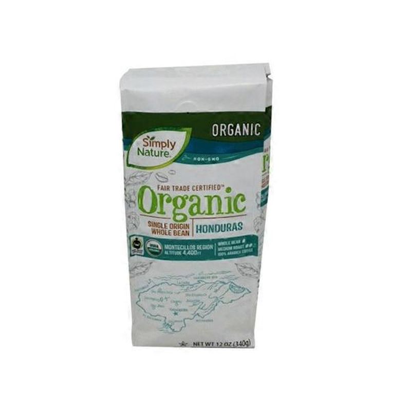 Simply Nature Fair Trade Organic Honduran Whole Bean Coffee (12 oz