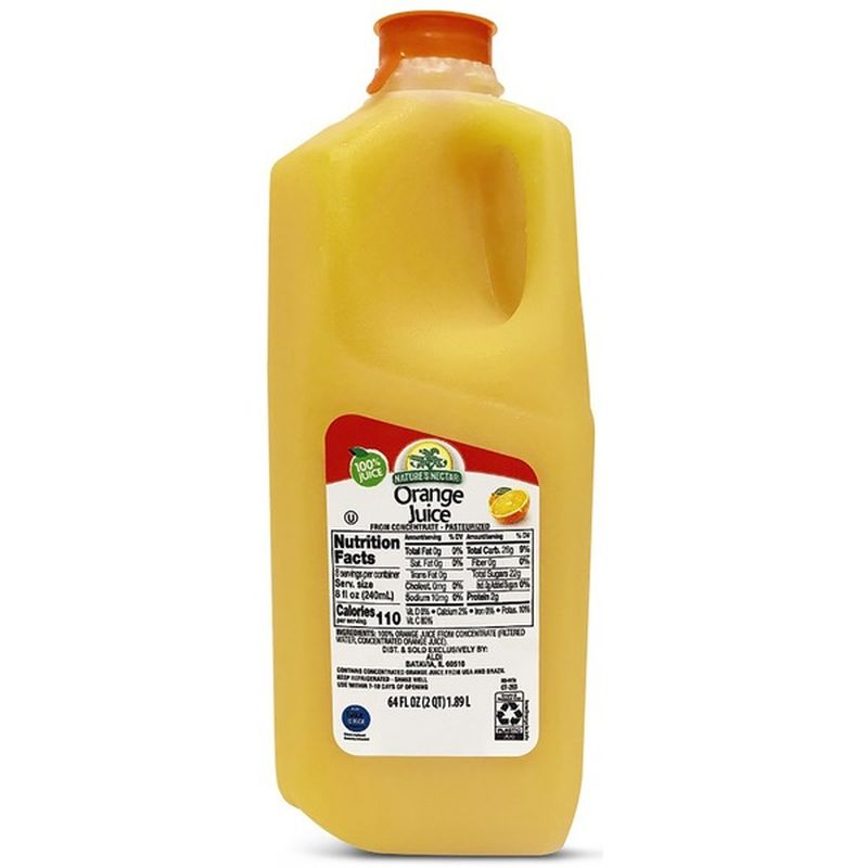 Nature's Nectar 100% Juice, Orange