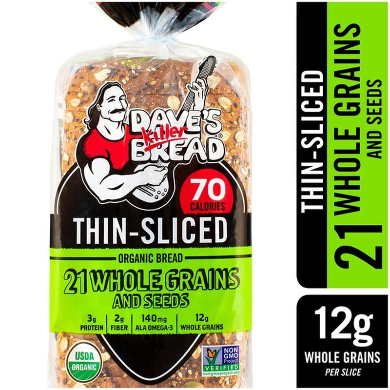 Dave's Killer Bread Thin-Sliced 21 Whole Grains And Seeds Organic Bread ...