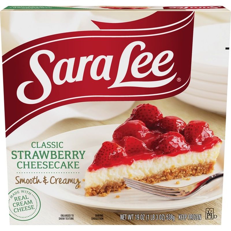 Sara Lee Cheesecake, Strawberry, Classic (19 oz) from HEB Instacart