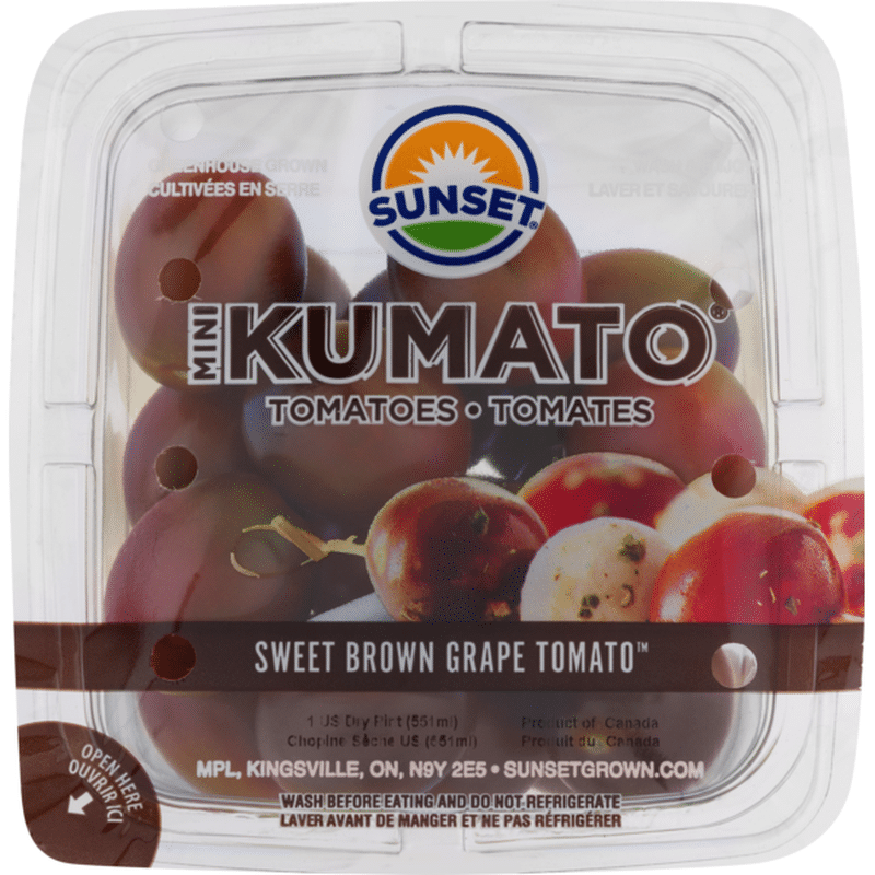 Sunset Mini Kumato Tomatoes Sweet Brown Grape Tomato (1 pt) Instacart