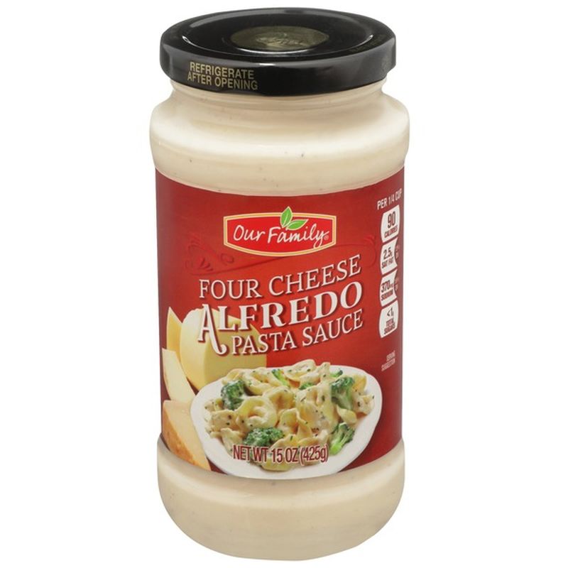 Our Family Four Cheese Alfredo Pasta Sauce (15 oz) from Martin's Super