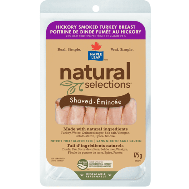 Maple Leaf Natural Selections Shaved Hickory Smoked Turkey