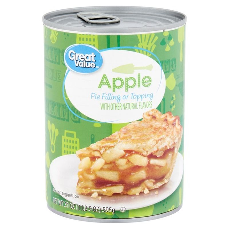 Great Value Pie Filling or Topping, Apple (21 oz) Instacart