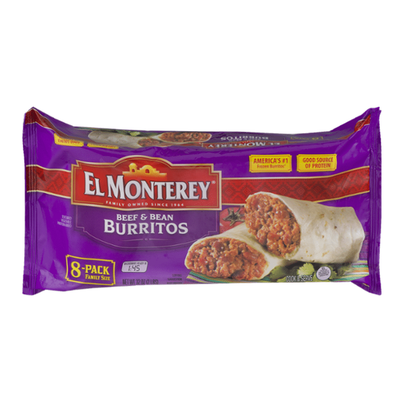 El Monterey Beef & Bean Burrito (2 lb) from Giant Food - Instacart