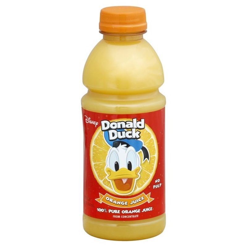 Donald Duck 100% Juice, Orange, No Pulp (20 oz) - Instacart