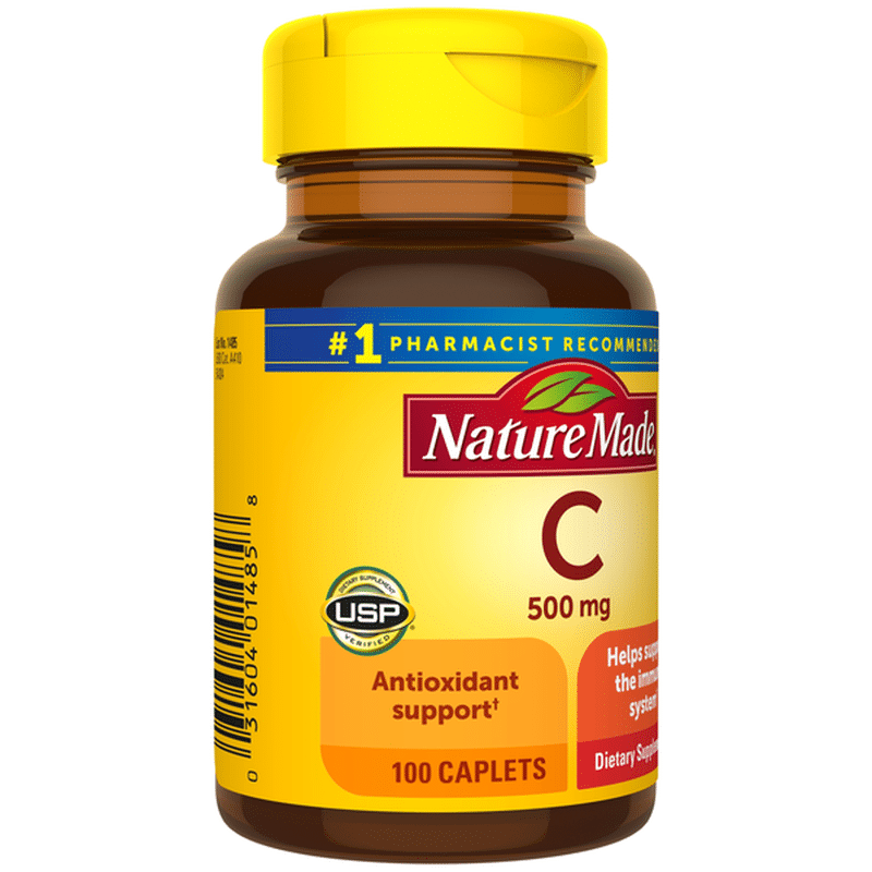 Nature Made Vitamin C 500 mg Caplets (100 ct) from Publix Instacart