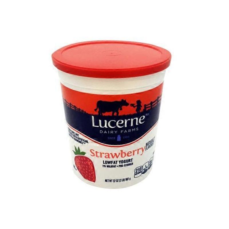 Lucerne Dairy Farms Strawberry Lowfat Yogurt (32 oz) from JewelOsco